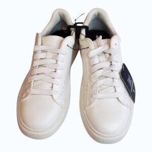 NEW GEORGE Men's White Grahamm Court Shoes Sneakers